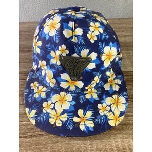 CR Surf Costa Rica Blue Floral Snapback Hat‎ Unisex Adjustable Summer